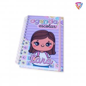 Agenda Escolar Personalizada    Laminação Brilho ou Fosco Wire-o Criação de Arte