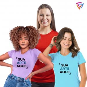 Baby Look Personalizada Poliéster     Criação de Arte | Estampa A4 ou Estampa A3
