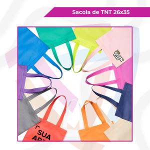 Bolsa TNT Alça Comprida 26cm TNT 26cm x 35cm    