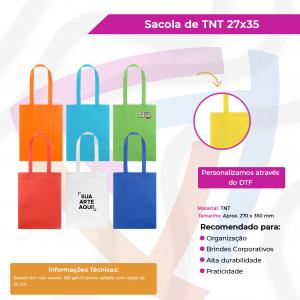 Bolsa TNT Alça Comprida 27cm TNT 27cm x 35cm    