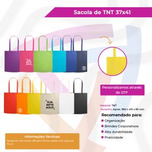 Bolsa TNT Alça Comprida 37cm TNT 38cm x 41,5cm x 0,85 cm    
