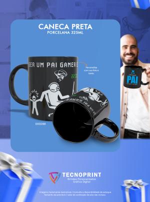 Caneca de Tarja Porcelana     