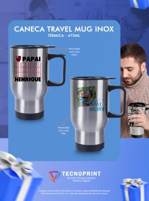 Caneca Travel Térmica Inox     