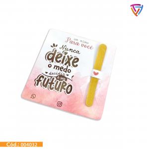 Card com Lixa Personalizada Couchê 300g   Laminação Brilho ou Fosco  Criação de Arte