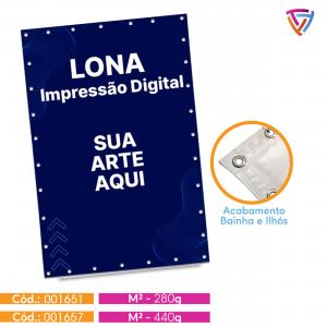 Lona com Bainha e Ilhós 280g ou 440g    Bainha e Ilhós Criação de Arte