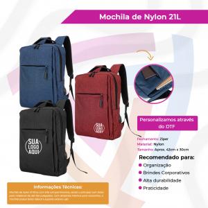 Mochila Nylon 21 Litros Nylon     