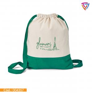 Mochila Romford 100% Algodão 350 x 430 mm  Romford Personalização com DTF Têxtil Criação de Arte | Alças para fechar na parte superior