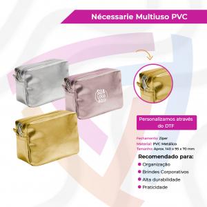 Necessaire Multiuso PVC PVC Metálico     