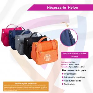 Necessaire Organizadora de Nylon e Oxford Nylon e Oxford     