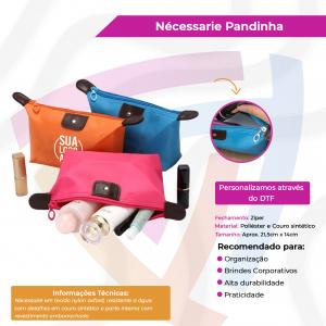 Necessaire Pandinha Nylon e Oxford     