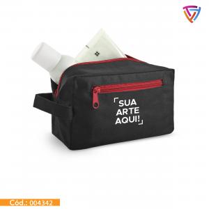 Necessarie para Cosméticos Personalizada Nylon 200 x 115 x 85 mm    Criação de Arte tamanho 9x14cm