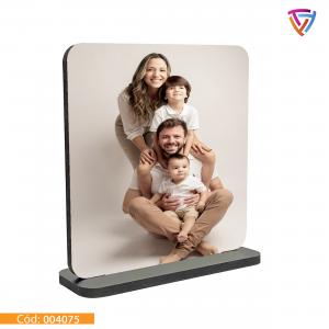 Porta Retrato c/ Base MDF Personalizado MDF 15cm x 15cm    Criação de Arte