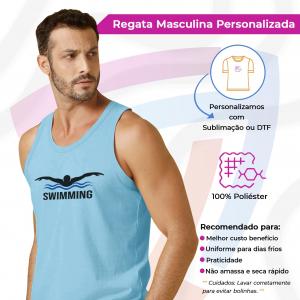 Regata Masculina 100% poliéster   Toque Dry Ribana 