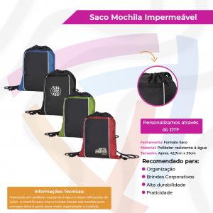 Saco Mochila Impermeável Nylon     Criação de Arte