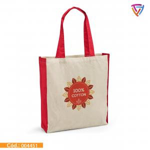 Sacola Bazar Personalizada 100% Algodão 370 x 410 x 100 mm.   Personalização com DTF Têxtil Criação de Arte tamanho 14x20cm