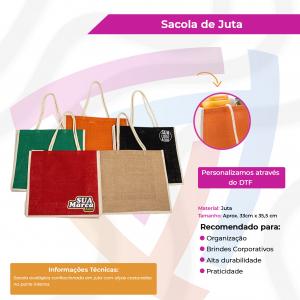 Sacola de Juta sem Botão Juta     
